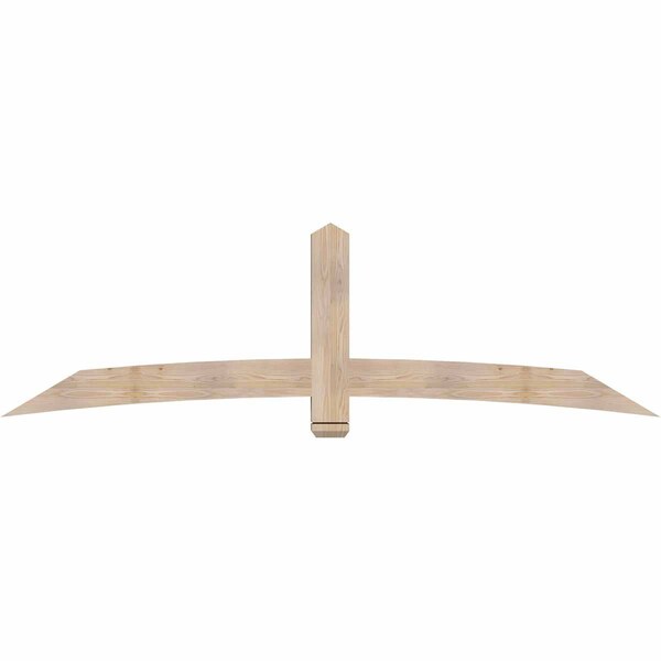 Ekena Millwork Bellingham Smooth Timber Gable Bracket, Douglas Fir, 96"W x 28"H x 3 1/2"D x 5 1/2"F, 7/12 Pitch GBW096X28X0406BEL00SDF - main
